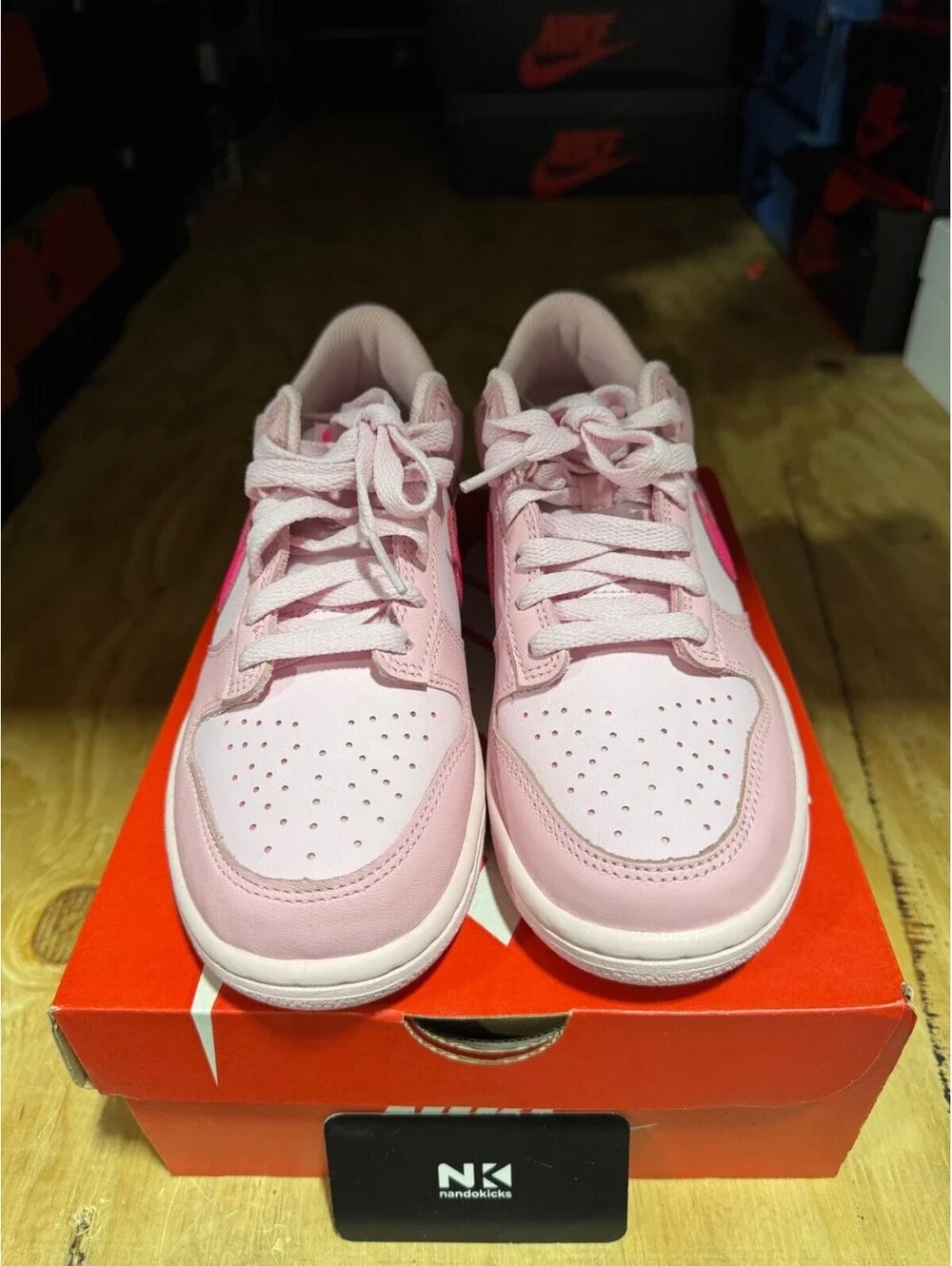Nike Dunk Low GS 'Triple Pink' DH9765-600 BRAND NEW SIZE 7Y
